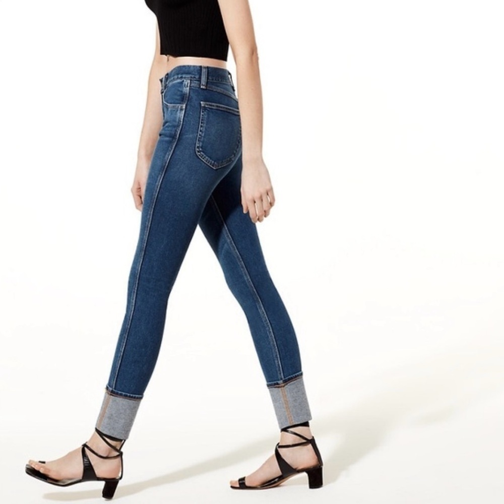 rag & bones 24 Lou High Waisted Skinny Jean in Northwood Blue